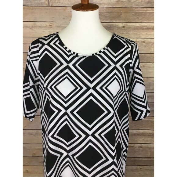 Mud Pie Small Lily Retro Shift Dress Black White - Picture 3 of 8